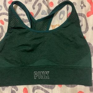 pink sports bra